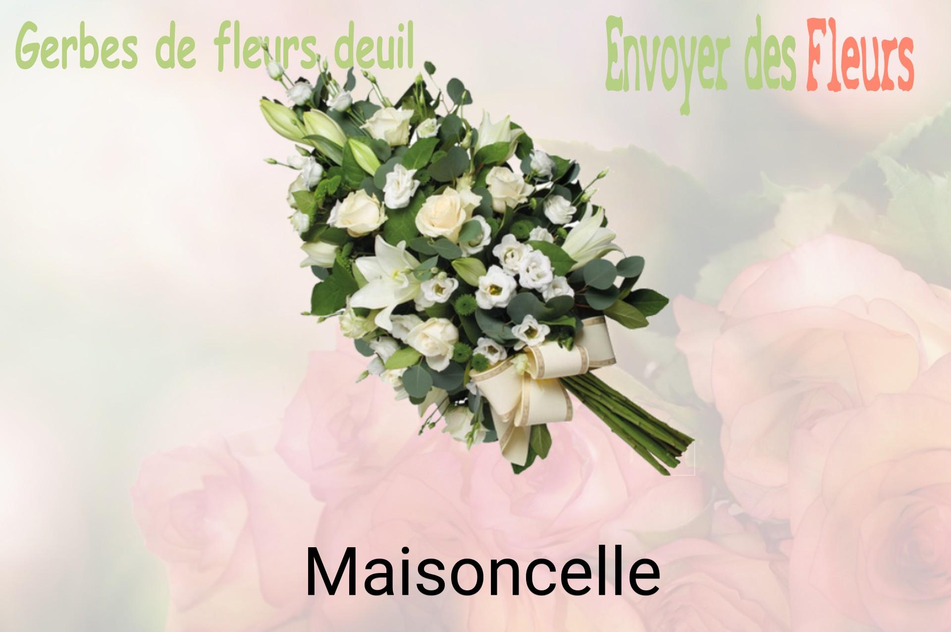 Gerbe de fleurs de deuil livrée à Maisoncelle